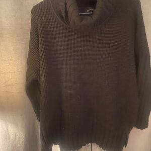 Cyrus Women's Dark Turtleneck Sweater